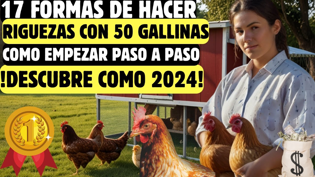 17 FORMAS PARA GENERAR riquezas con las 50 gallinas de tu patio trasero