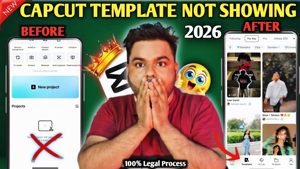 CapCut Template Not Showing 2026 | CapCut Template Problem Fix | Unstable Network Error Solve