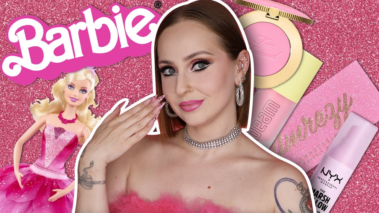 Je me maquille en BARBIE avec des produits ROSES 💕