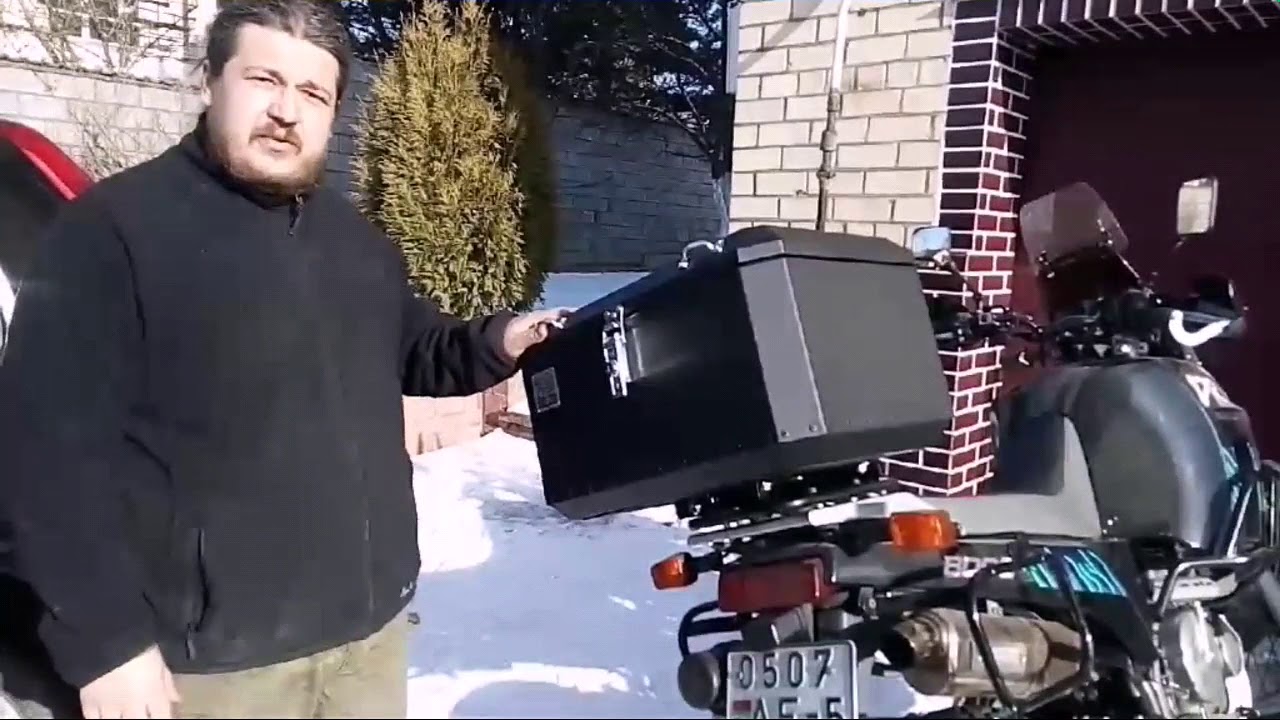 Алюминиевый кофр ZubrCase Про центральный 60л + быстросъёмный Monokey адаптер ZubrCase