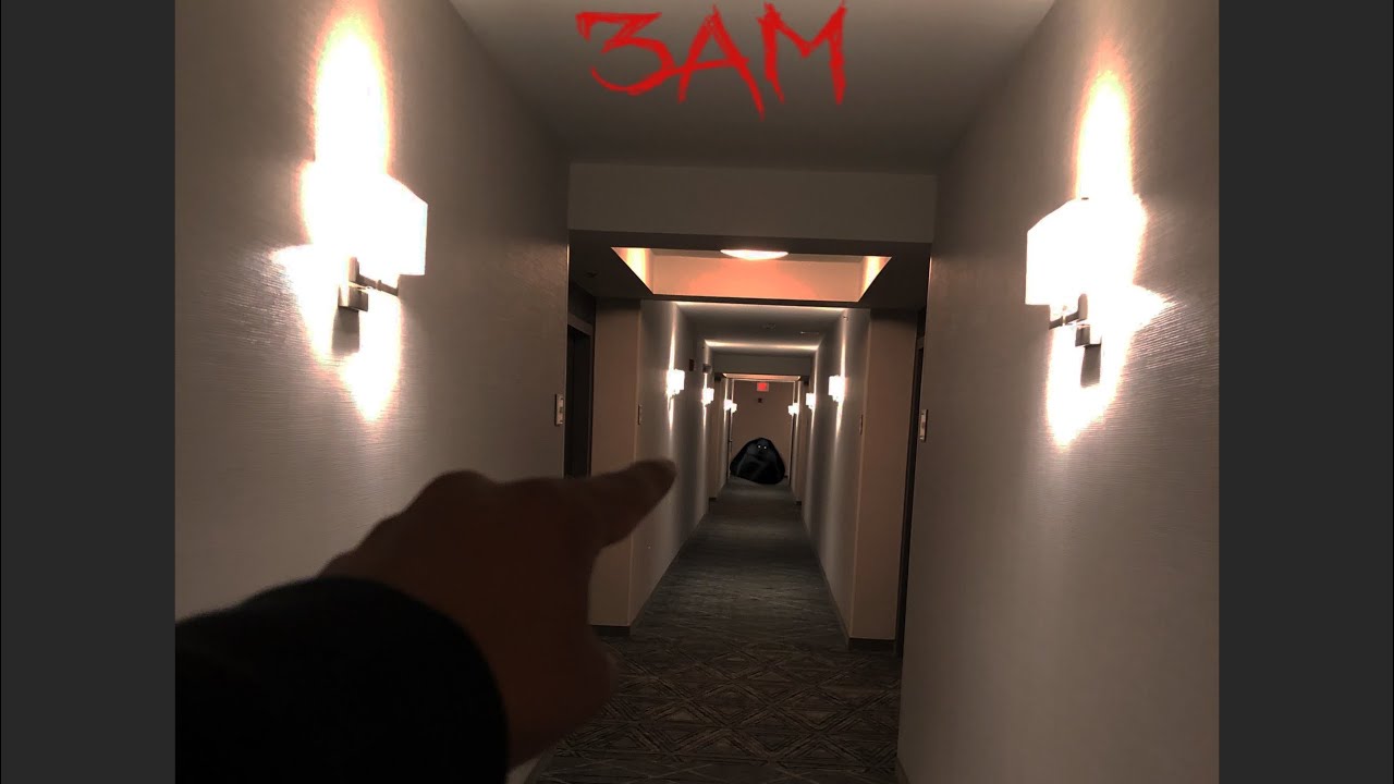 Do not explore a hotel at 3am (noises heard on camera)