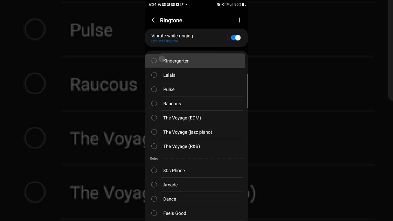 Galaxy S22 ultra synchronized vibration patterns fun theme