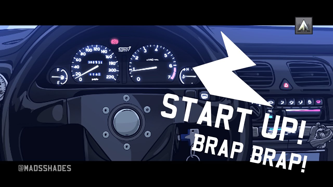 Subaru Garage Tuning - Dyno Runs Engine Sound  [ SHORT ANIMATION ]