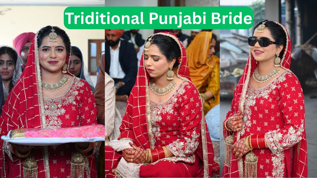 Traditional Punjabi Bride Look ❤️ | Grace, Culture & Elegance