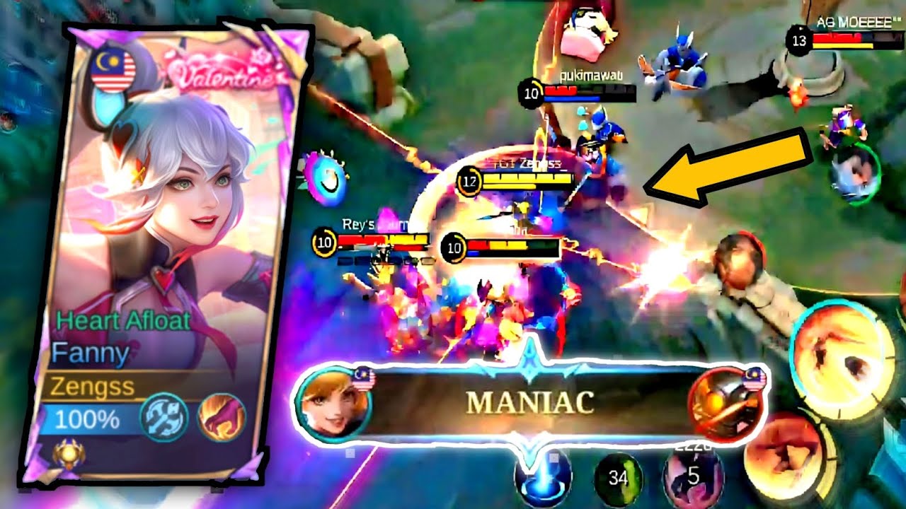 MANIAC🔥 AGGRESSIVE FANNY GAMEPLAY! | MLBB