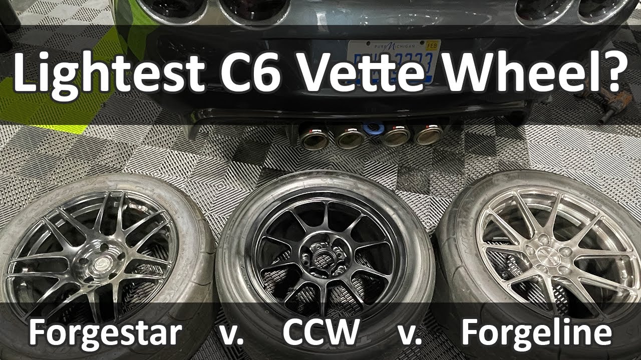 C6 Corvette ZR1/Z06 Wheel Weights - Forgeline v. CCW v. Forgestar #zr1 #z06 #forgeline #ccw