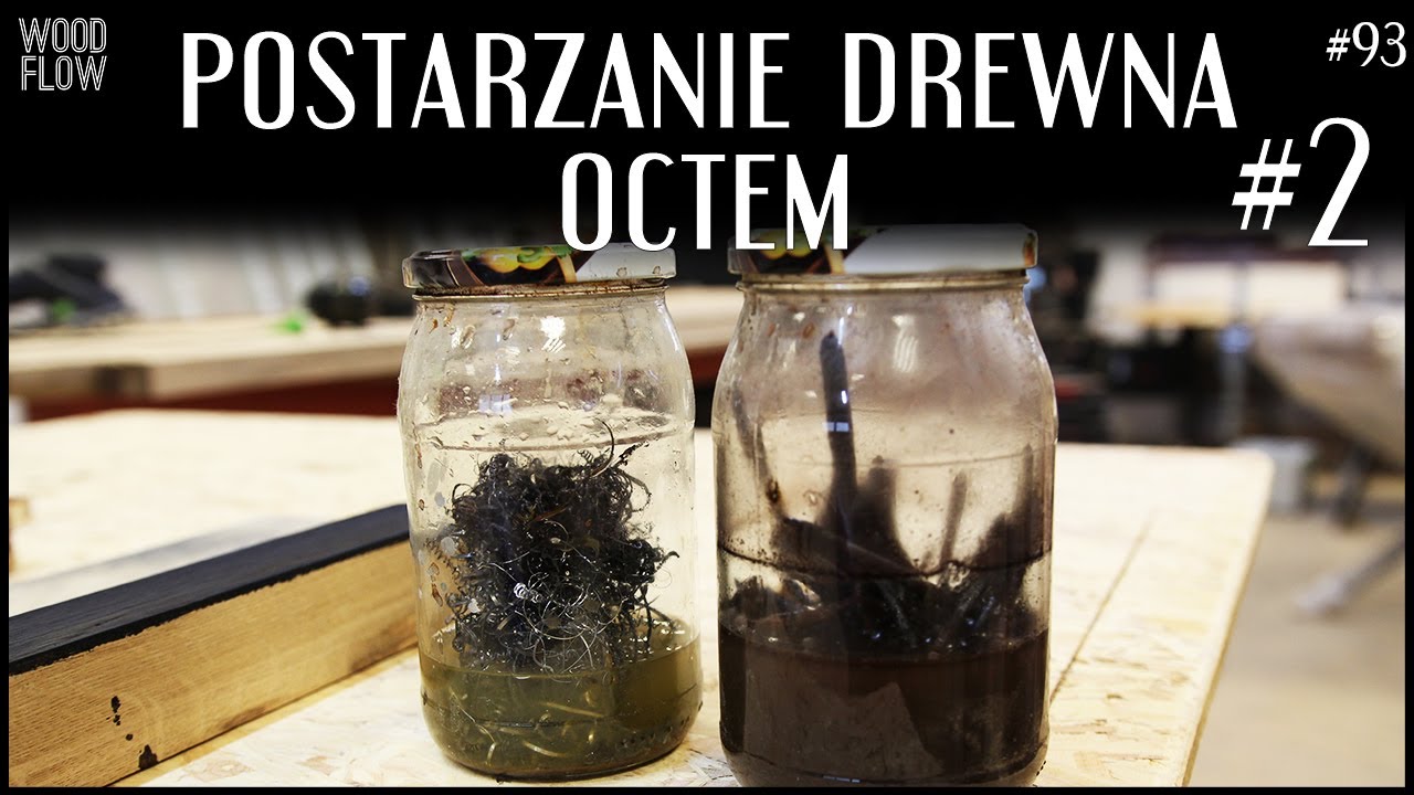 Barwienie drewna octem | Ebonizacja drewna | Jak zrobić czarny dąb | Postarzanie drewna #2