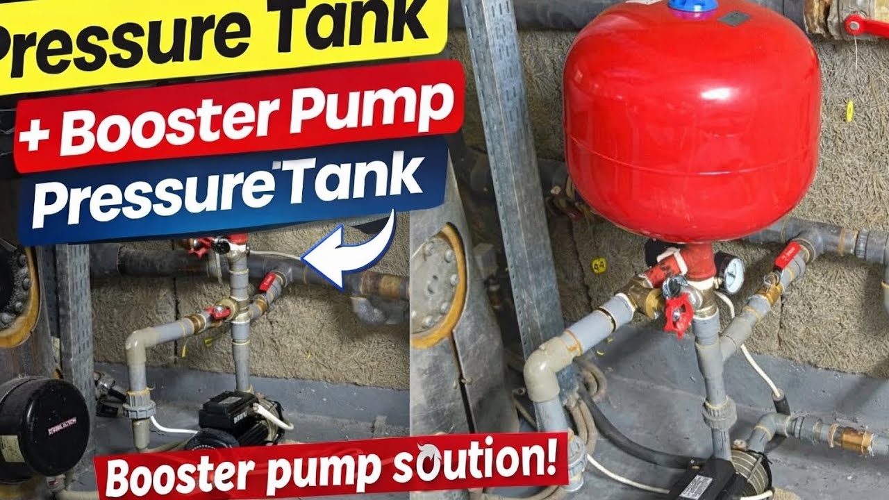 Pressure Tank Booster Pump Installation | Water Pressure Problem Solve | Full Plumbing Setup Hindi