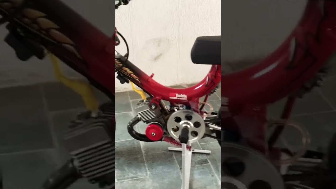 Mobilete 2T 1989 preparada no &Aacute;lcool ! #shorts #shortvideo #short #mobiletecaloi #mobylette