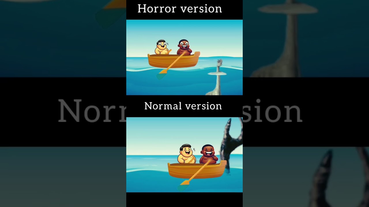 normal vs horror version