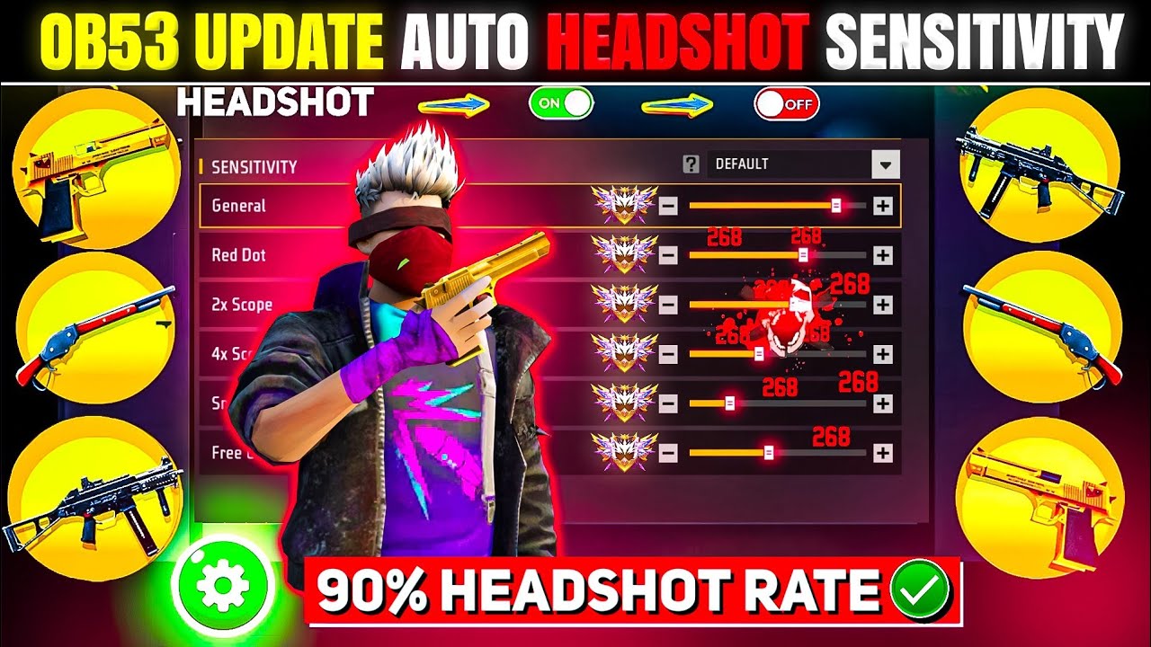 Free Fire Auto Headshot Trick 2026 Sensitivity | 2gb, 4gb, 6gb Ram Headshot Sensitivity Setting