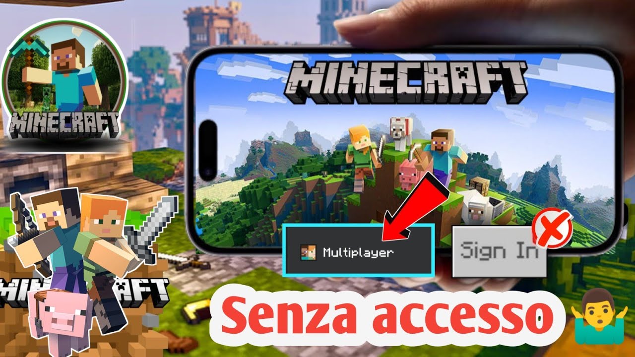 Come giocare a Minecraft in modalit&agrave; multigiocatore senza registrarsi + PS5, Switch