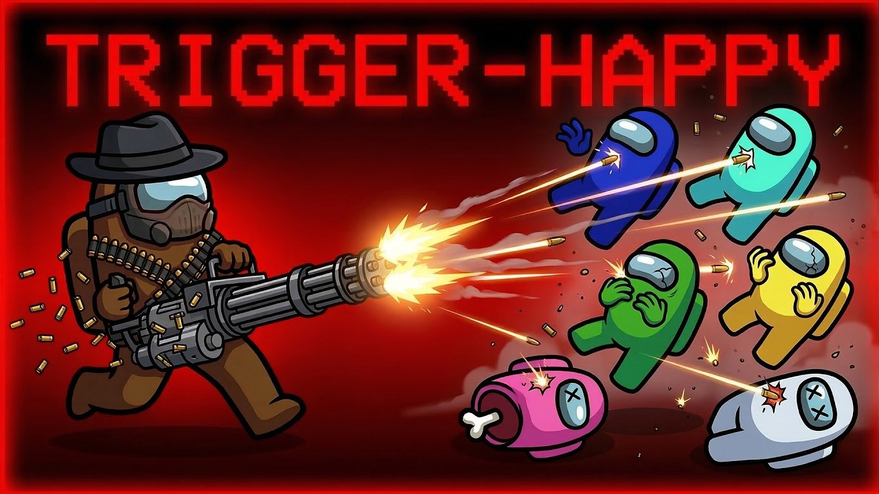 BU ROL DURDURULAMAZ! EKİPLE AMONG US TRIGGER HAPPY MODU İNCELEME | Eksto Can