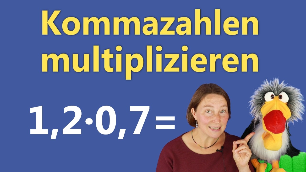 Multiplikation von Dezimalzahlen I Kommazahlen multiplizieren I Mit Lösungen I Bosko lernt Mathe