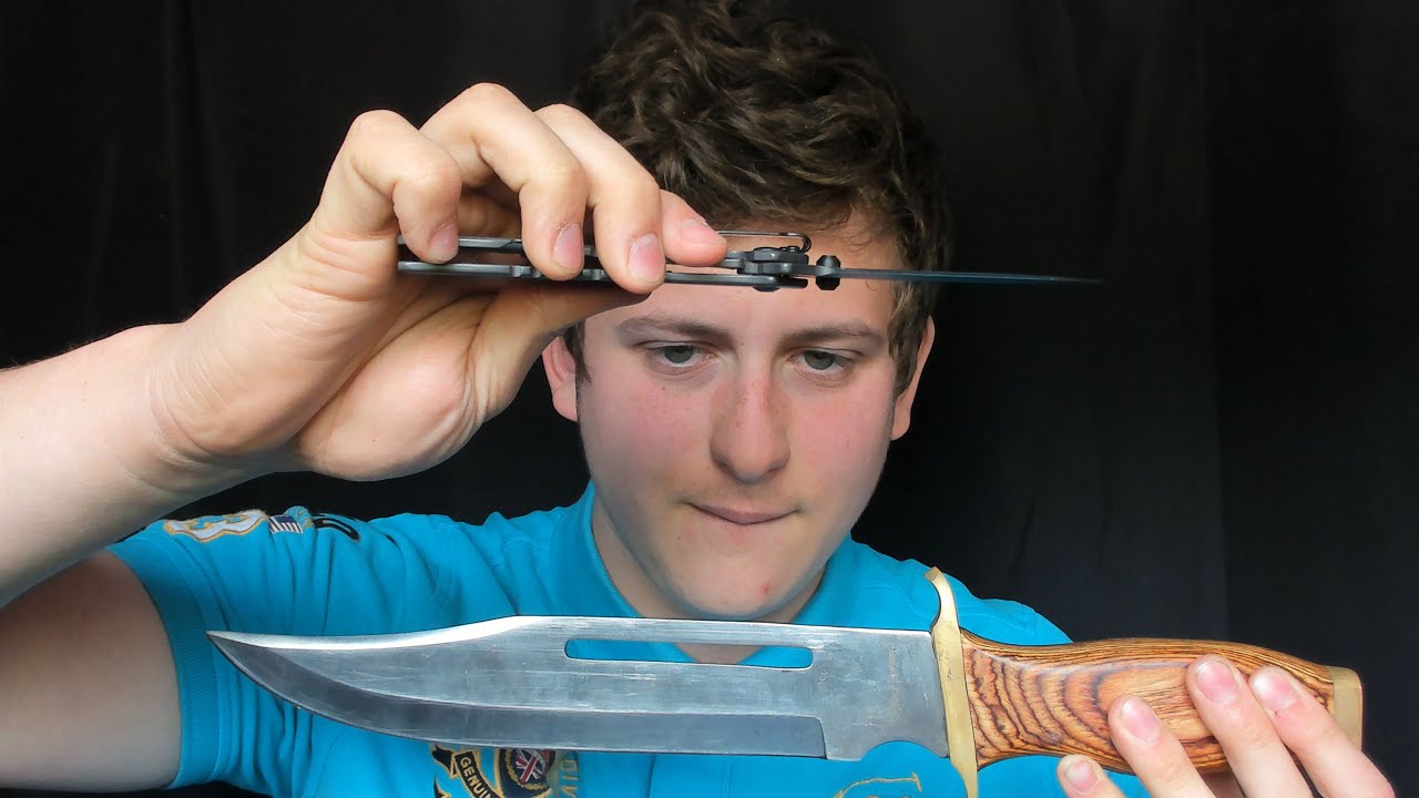 ASMR showing my knife collection 🔪