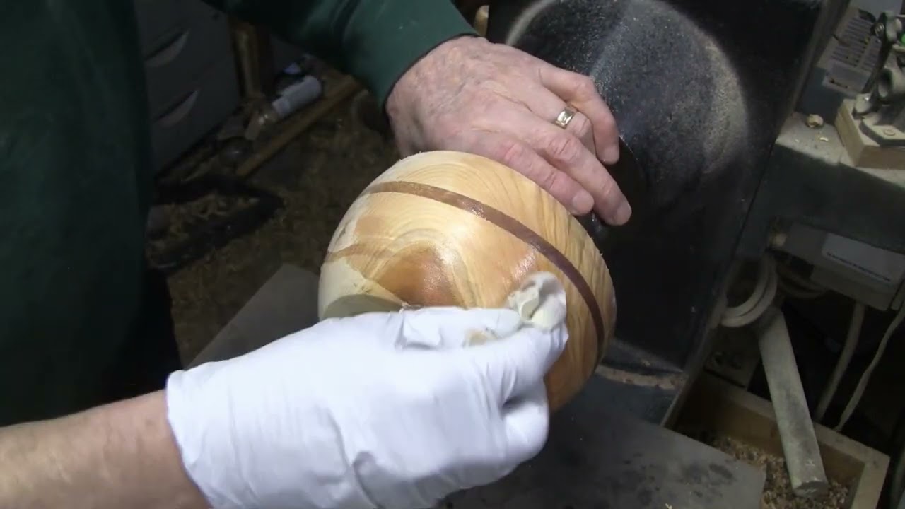 Beautiful Boiled and Bent Cherry Wood Turning