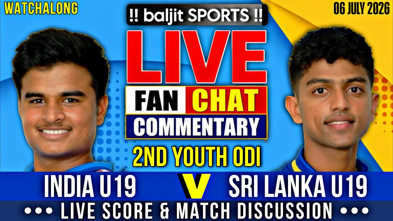 🔴 SL U19 vs IND U19 | Sri Lanka U19 vs India U19 | 2nd Youth ODI | Live Score & Fan Commentary