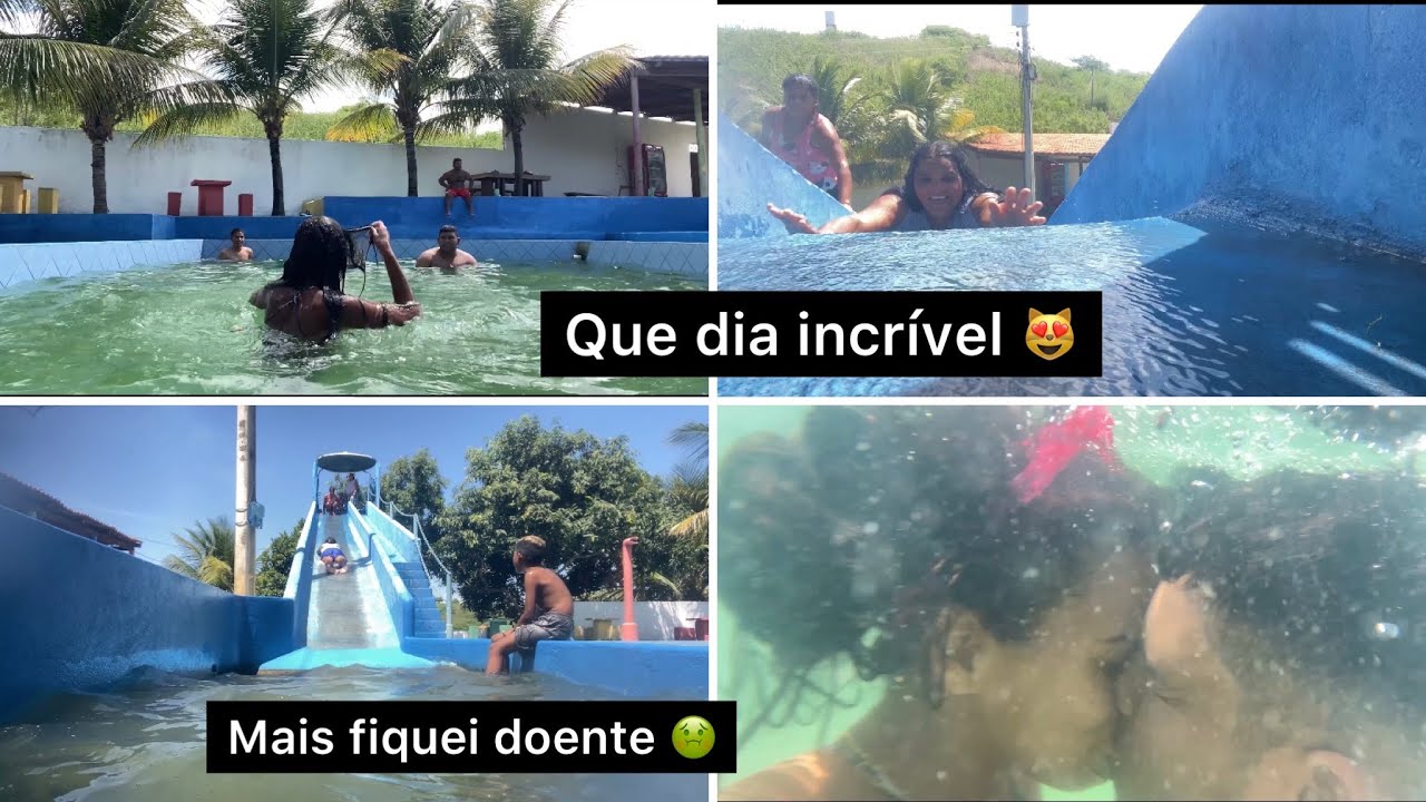 UM DIA INCRÍVEL NA CHÁCARA / RAFAEl TENTOU ME ENSINAR A NADAR + DESCENDO NO TOBOGÃ 😍😍