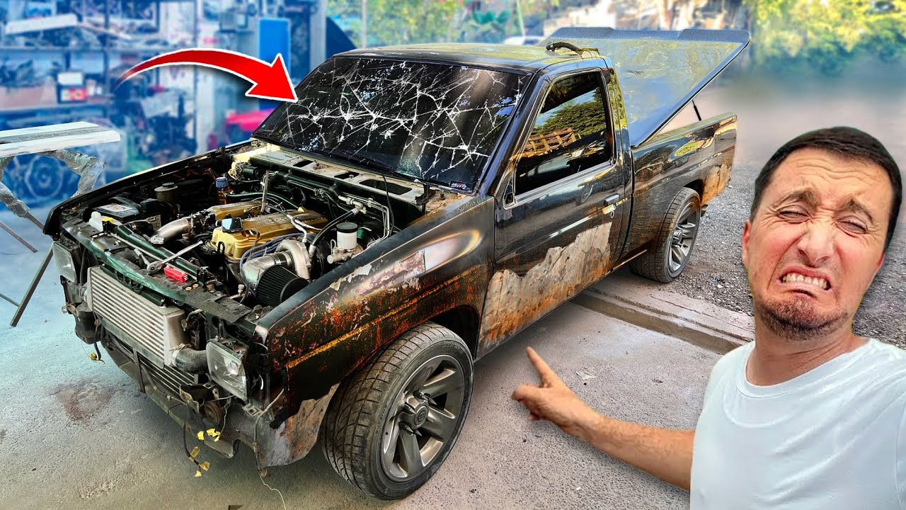 LA CHANATA se ESTÁ PUDRIENDO en ÓXIDO se DAÑÓ la PINTURA Pickup D21
