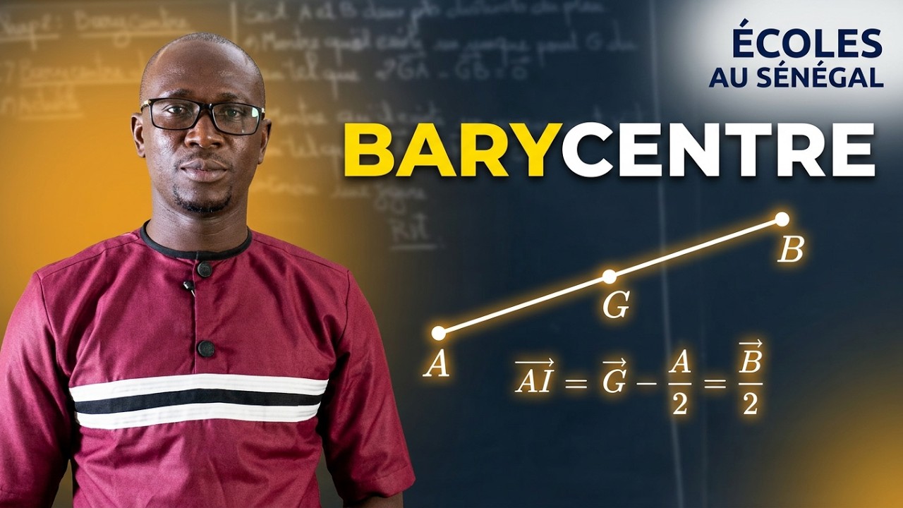 Cours - Seconde S - Mathématiques : Barycentre / Barycentre de deux points / M. Ka