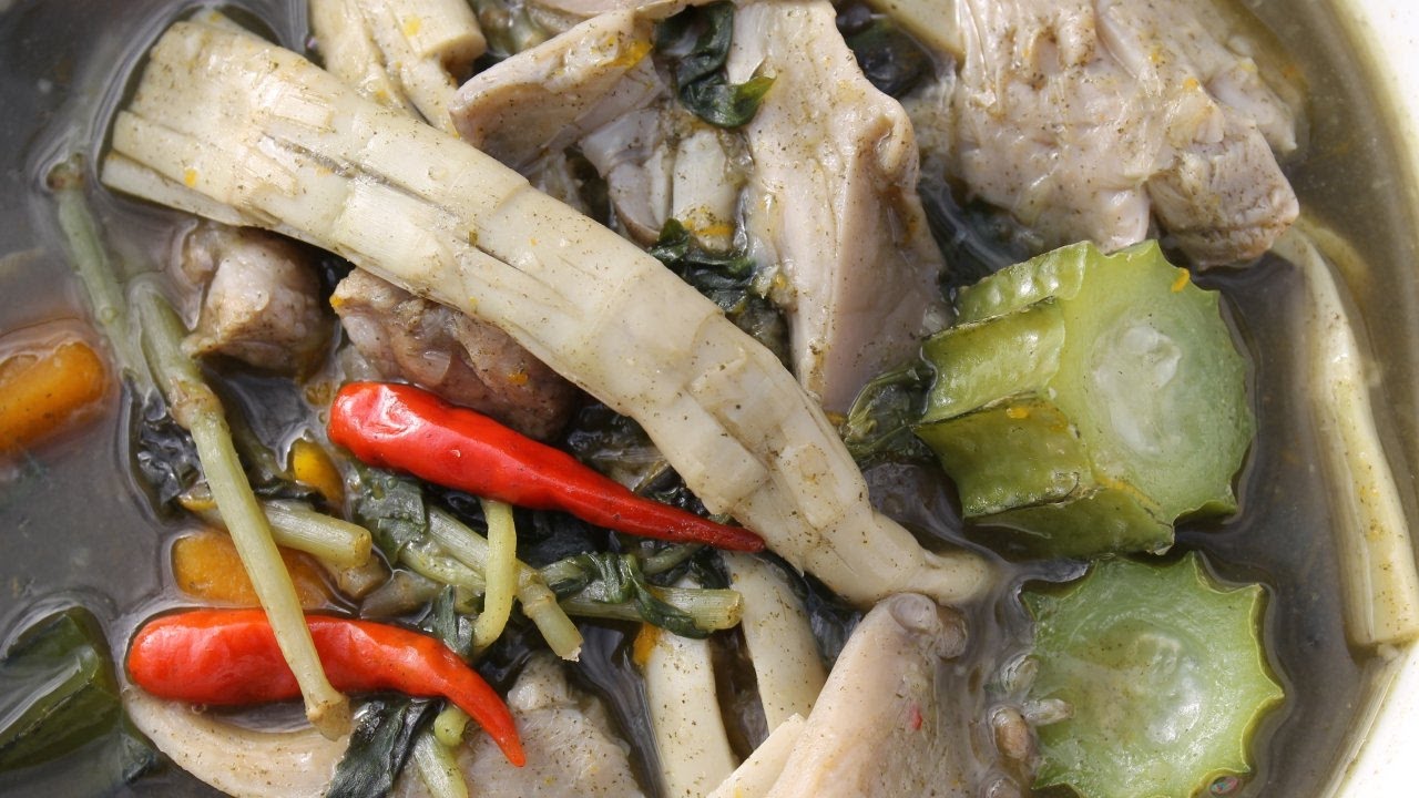 ແກງຫນໍ່ໄມ້ Keng Nor Mai - Laotian Bamboo Shoot Soup in Lao Language - Morgane Recipes