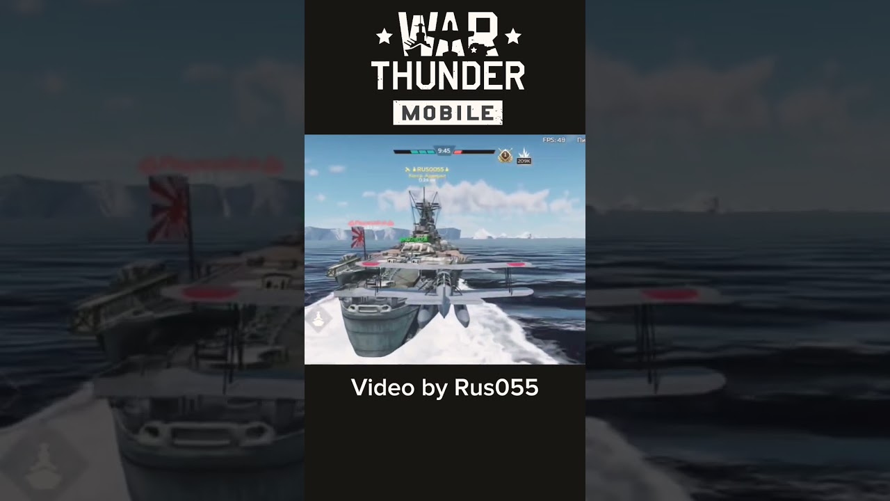 Landing on Yamato. War thunder mobile. #warthundermobile