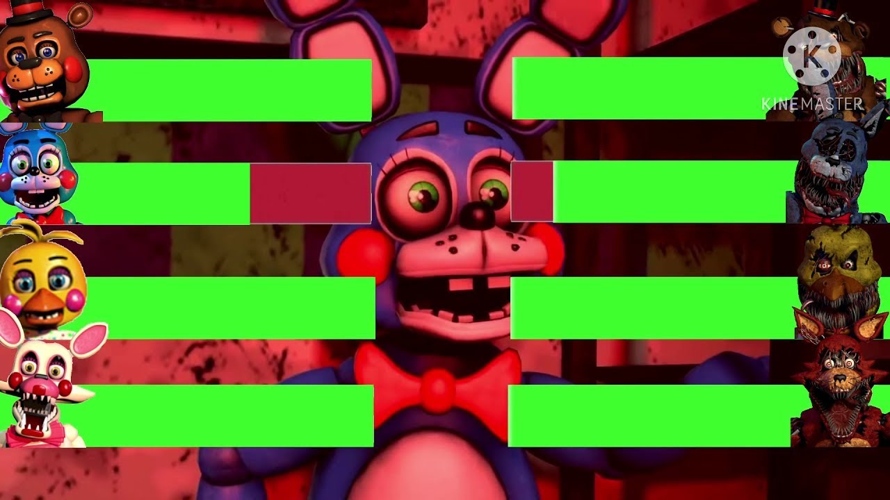 [SFM FNaF] Demented vs Toys With Healthbars!