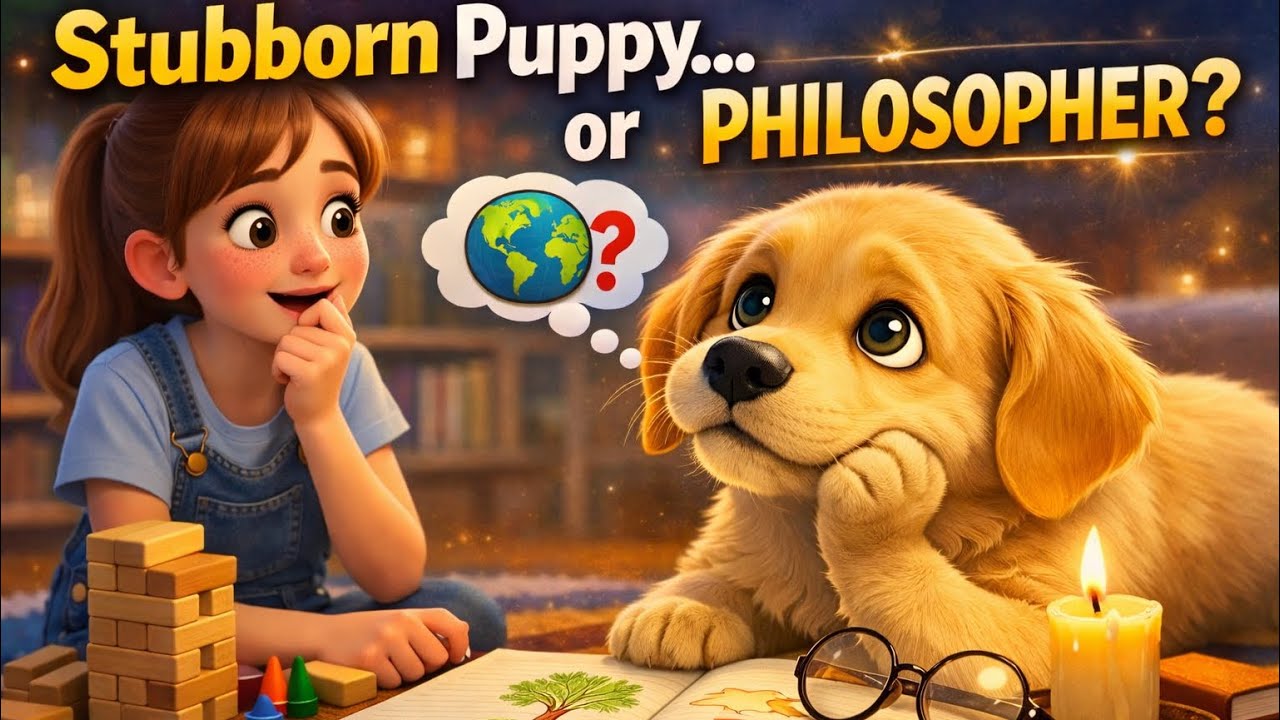 We Thought Our Puppy Was Stubborn — Turns Out He’s a Philosopher 🐾