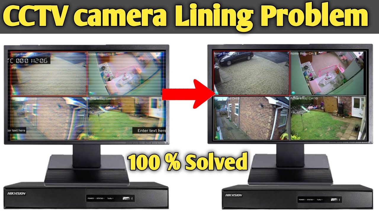 Lining Problem in cctv camera | Cctv Waves problem | Cctv DVR lining problem Solved