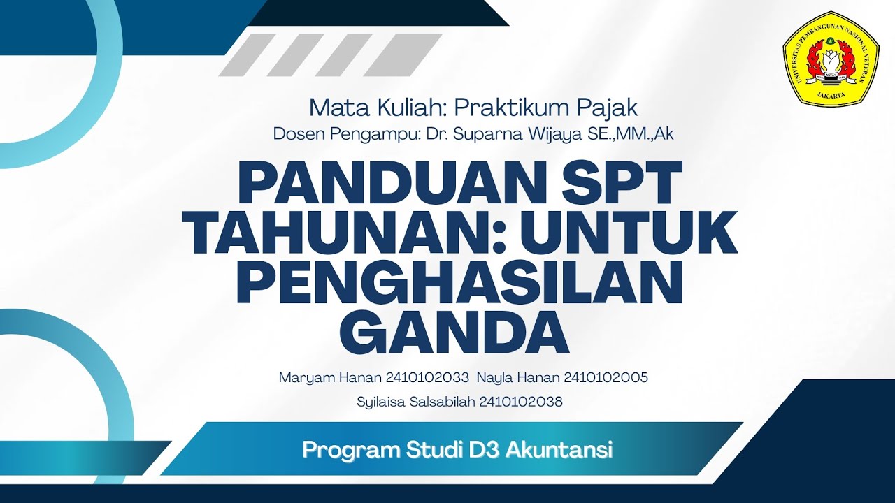 Punya 2 Pekerjaan? Begini Cara Lapor SPT-nya. Panduan SPT Tahunan : Untuk Penghasilan Ganda