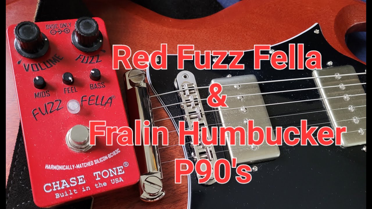 Chase Tone Red Velvet Fuzz Fella with Lindy Fralin Humbucker P90's