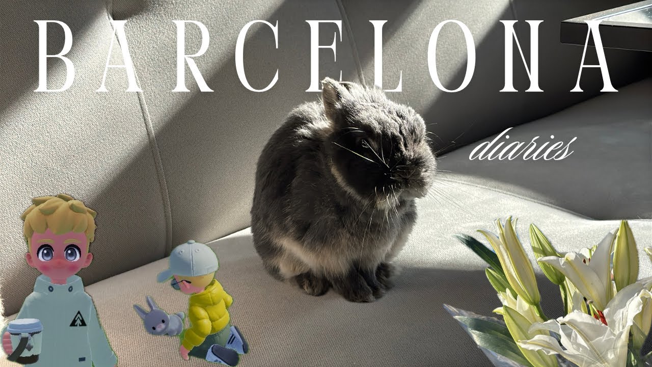 life with my bunny | our daily routine in barcelona + playing heartopia