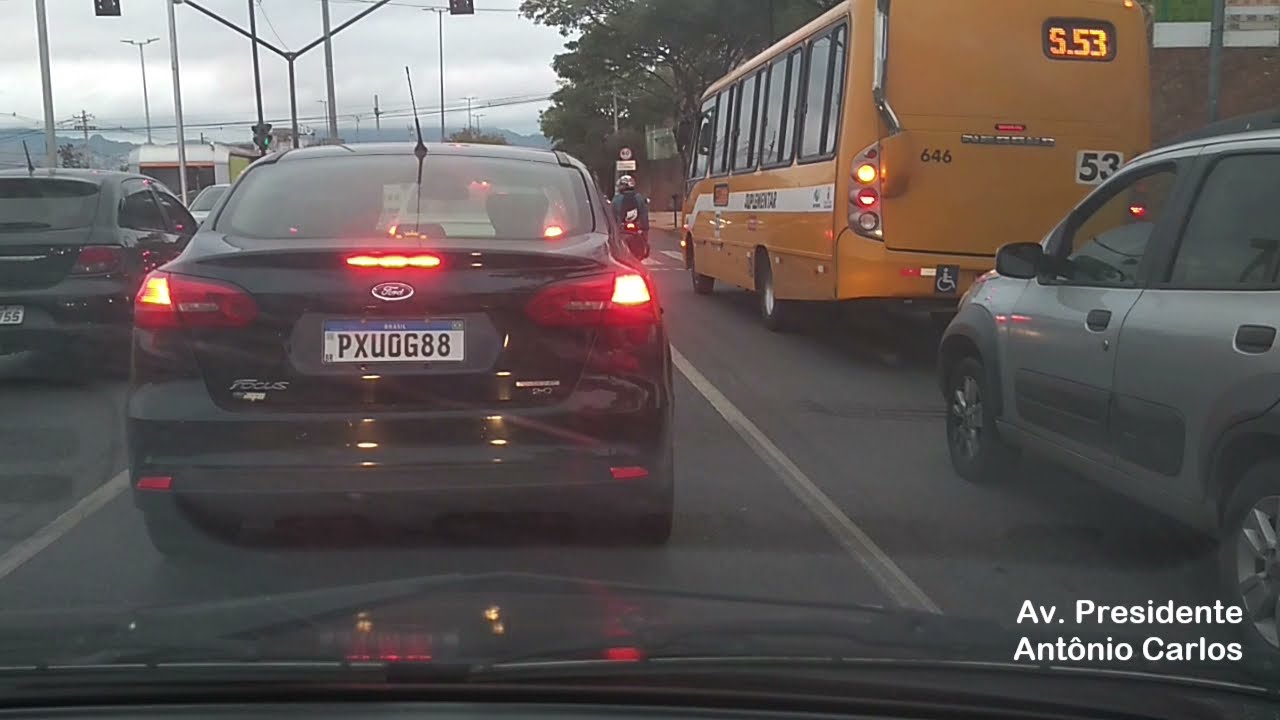 Belo Horizonte: Av. Antônio Carlos à Av.  Raja Gabaglia atravessando o centro