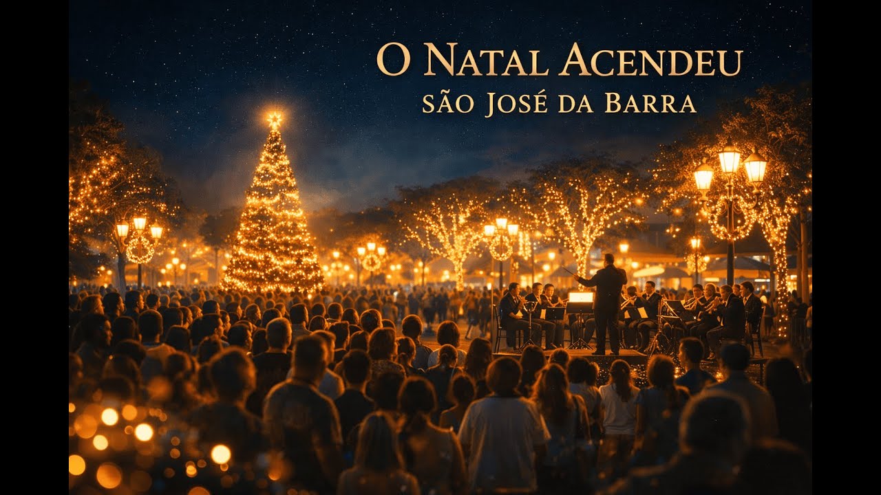 A Noite em que São José da Barra se Iluminou | Acendimento das Luzes de Natal ✨🎄