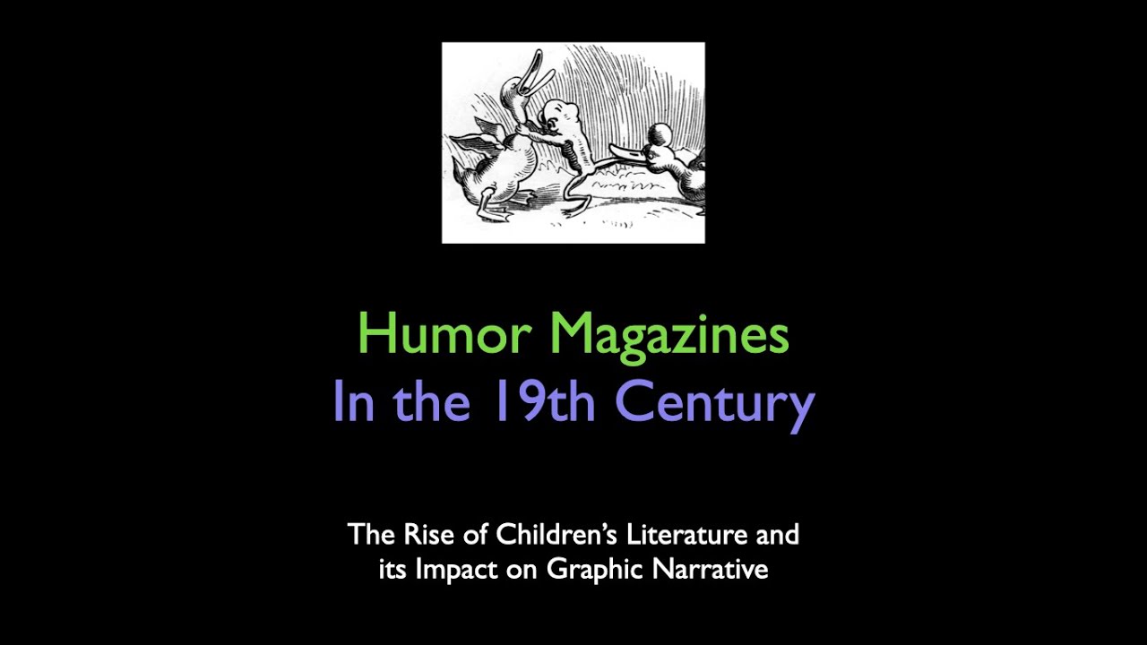 HGN1 Lecture 10, 19th C. Humor Magazines