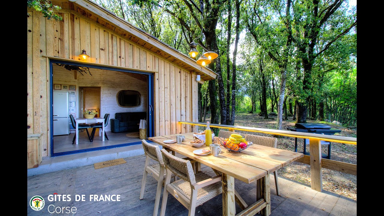Location de vacances Corse - Gîte 64381 à Prunelli Di Fiumorbo : Chalet en bois avec piscine