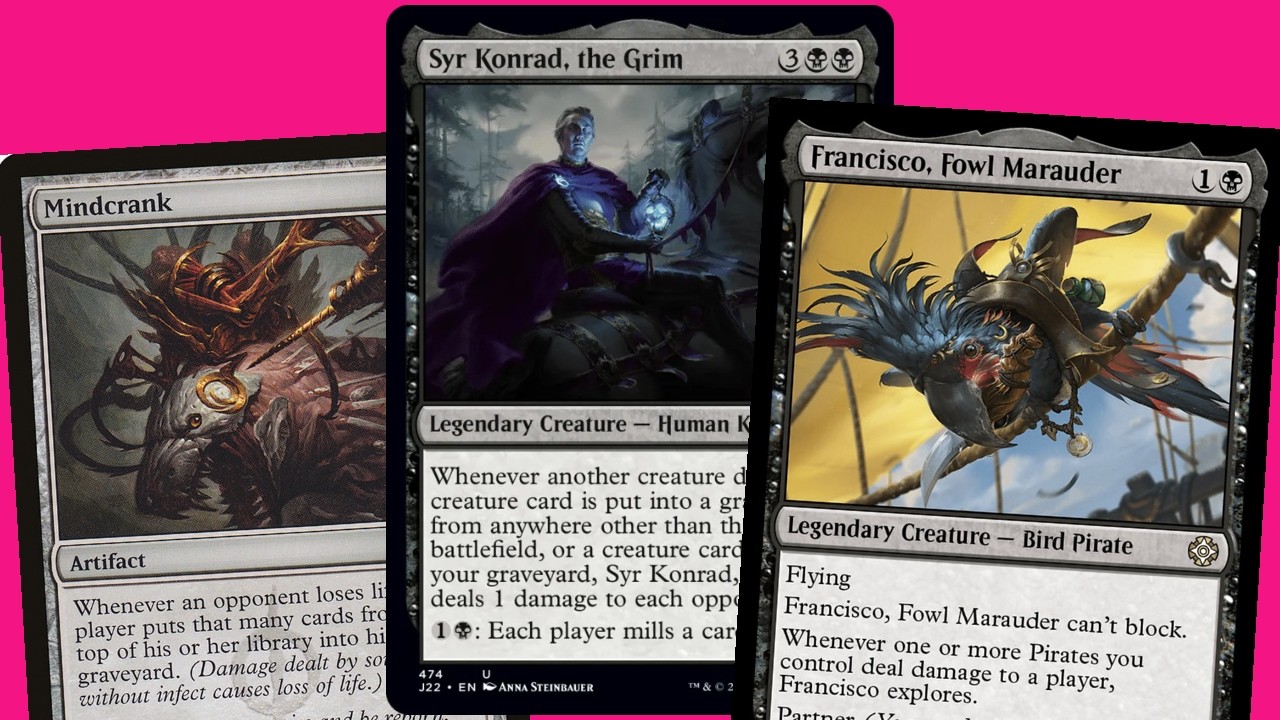 Cranking with Konrad Syr Konrad, the Grim (Mindcrank, Curiosity, Francisco, Fowl Marauder)