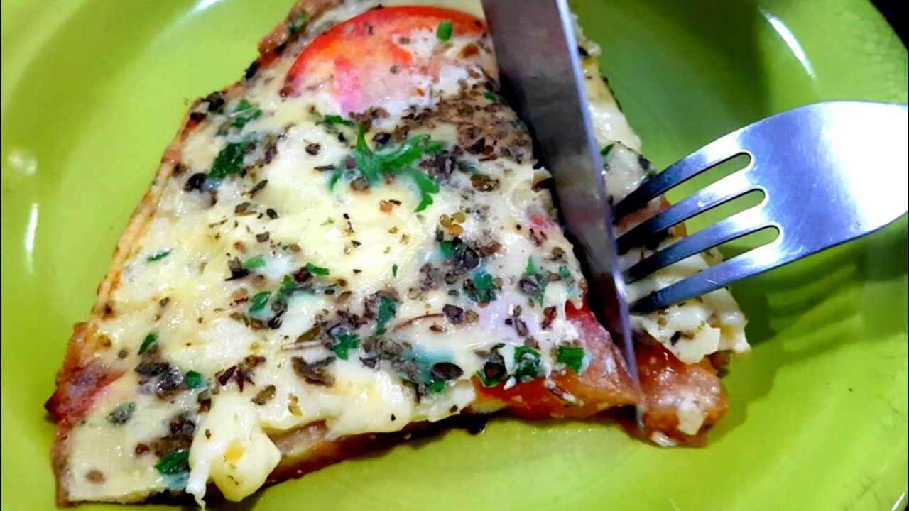 Pizza SEM MASSA para diabéticos. Pronta em 15 minutos, leve e deliciosa.