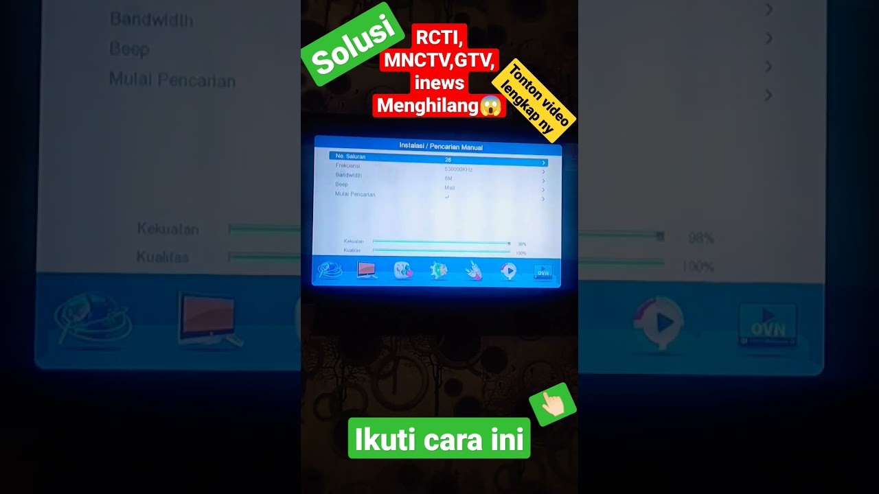 solusi RCTI, MNCTV, GTV, Inews tiba-tiba Menghilang.. tonton video lengkap nya..