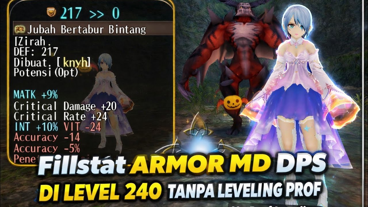 TIPS  FILLSTAT ARMOR MD DPS BS VIT LOW LEVEL | TORAM ONLINE 