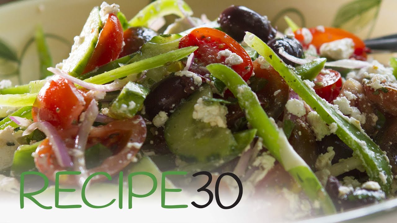 MEDITERRANEAN GREEK SALAD - By RECIPE30.com