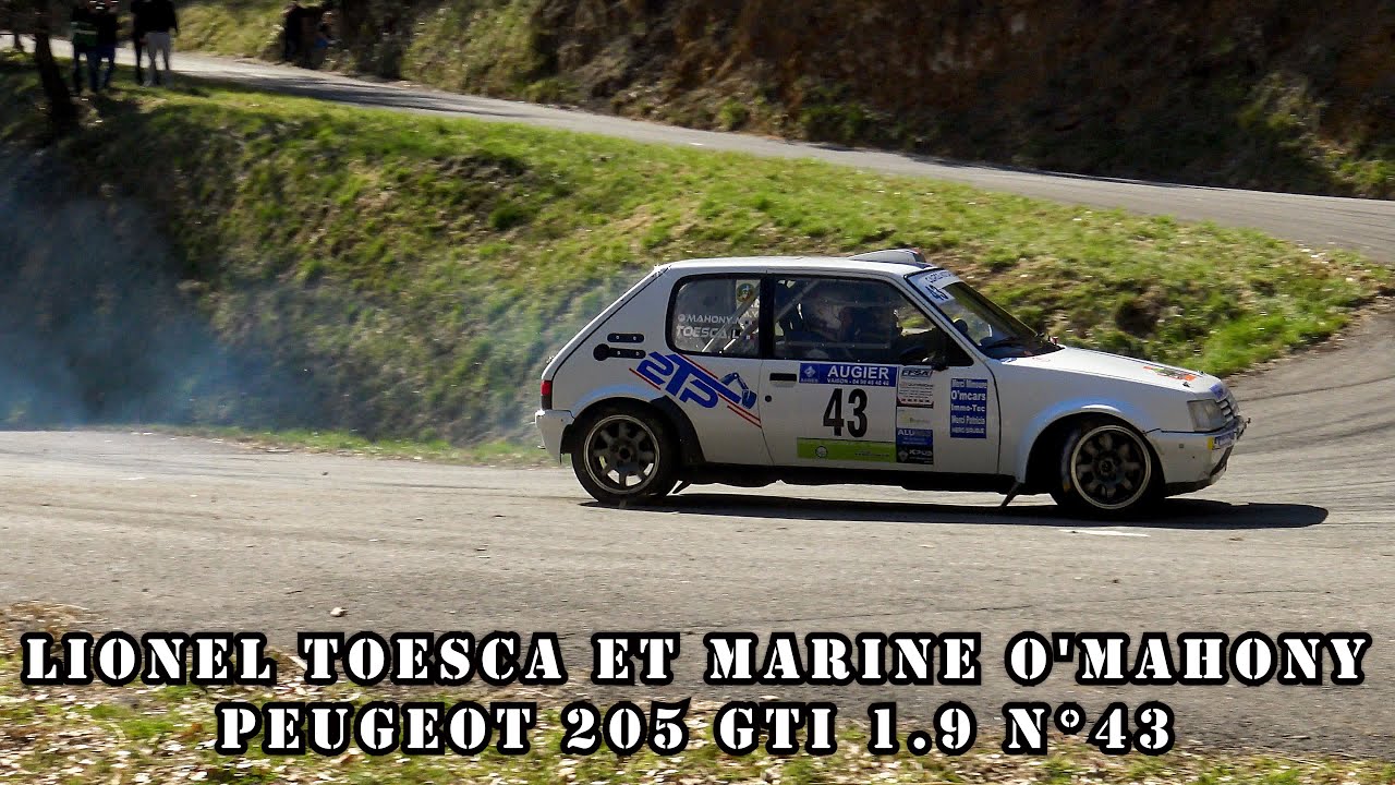 Rallye de Vaison la Romaine 2025 - Peugeot 205 GTI 1.9 N°43 - Lionel TOESCA et Marine O'MAHONY