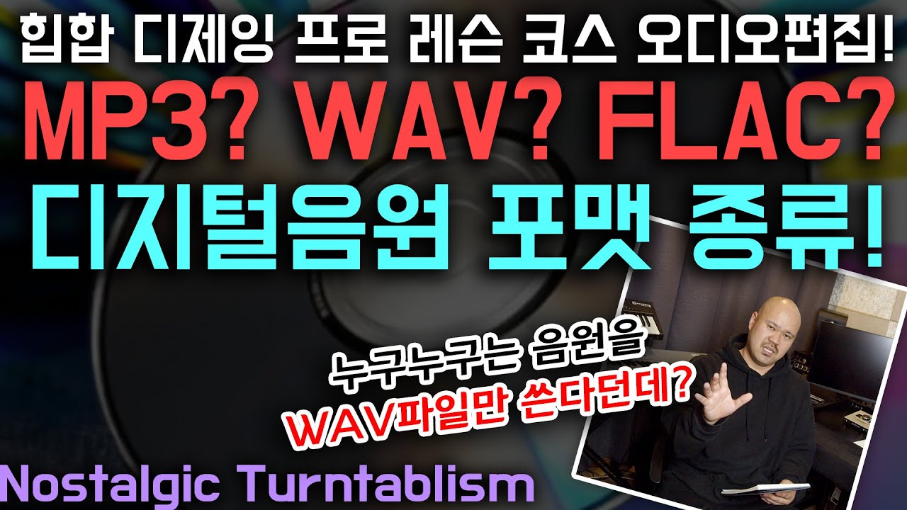 음원 포멧의 종류?!!(PCM,WAV,MP3,AAC,FLAC) [NOSTALGIC TURNTABLISM]