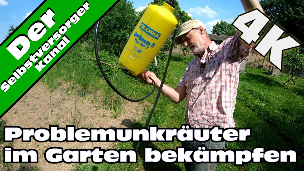 Unkrautbekämpfung im Garten. Problemunkräuter.