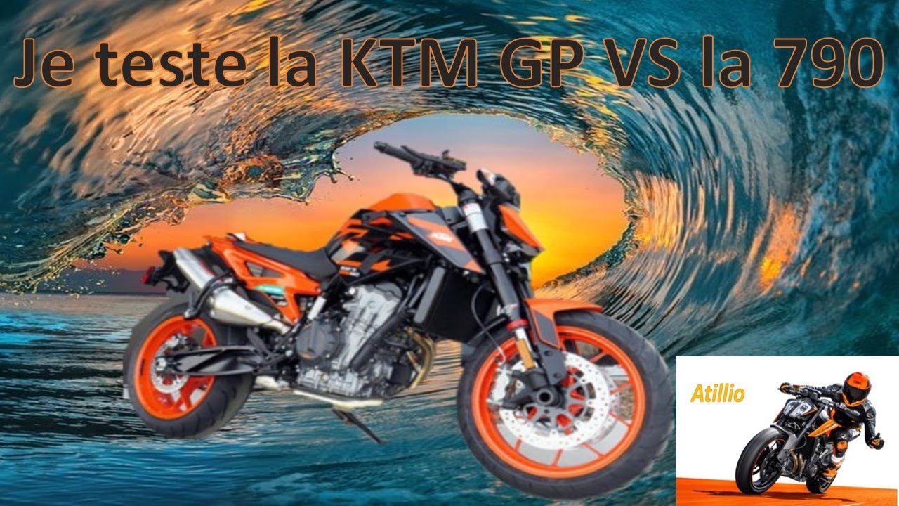 Je teste la KTM DUKE 890 GP VS la KTM 790 DUKE