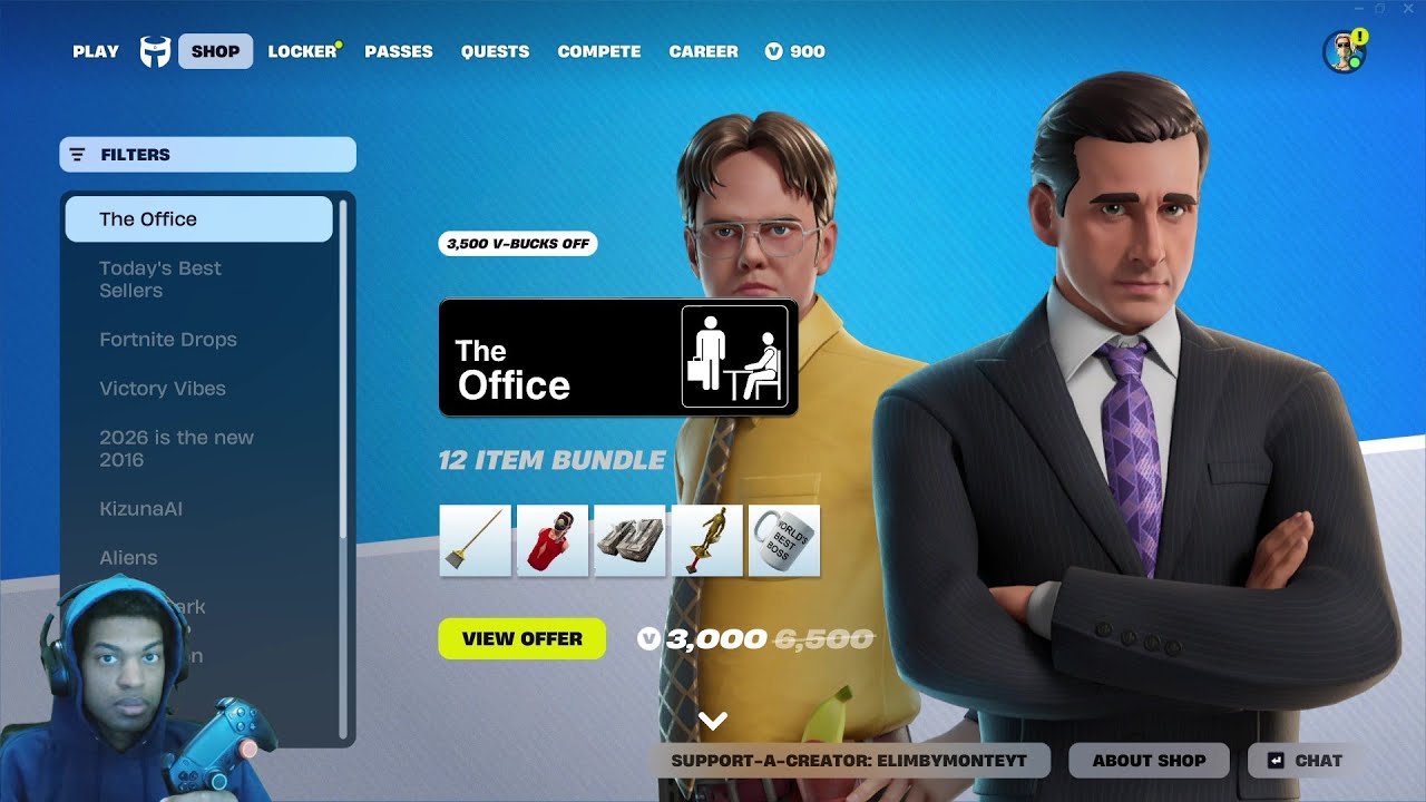 🔴NEW Fortnite THE OFFICE Skins BUNDLE OUT NOW!