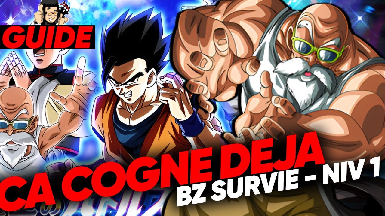 Ca cogne fort déjà ! Niveau 1 Blue Zone Survie Univers DOKKAN BATTLE