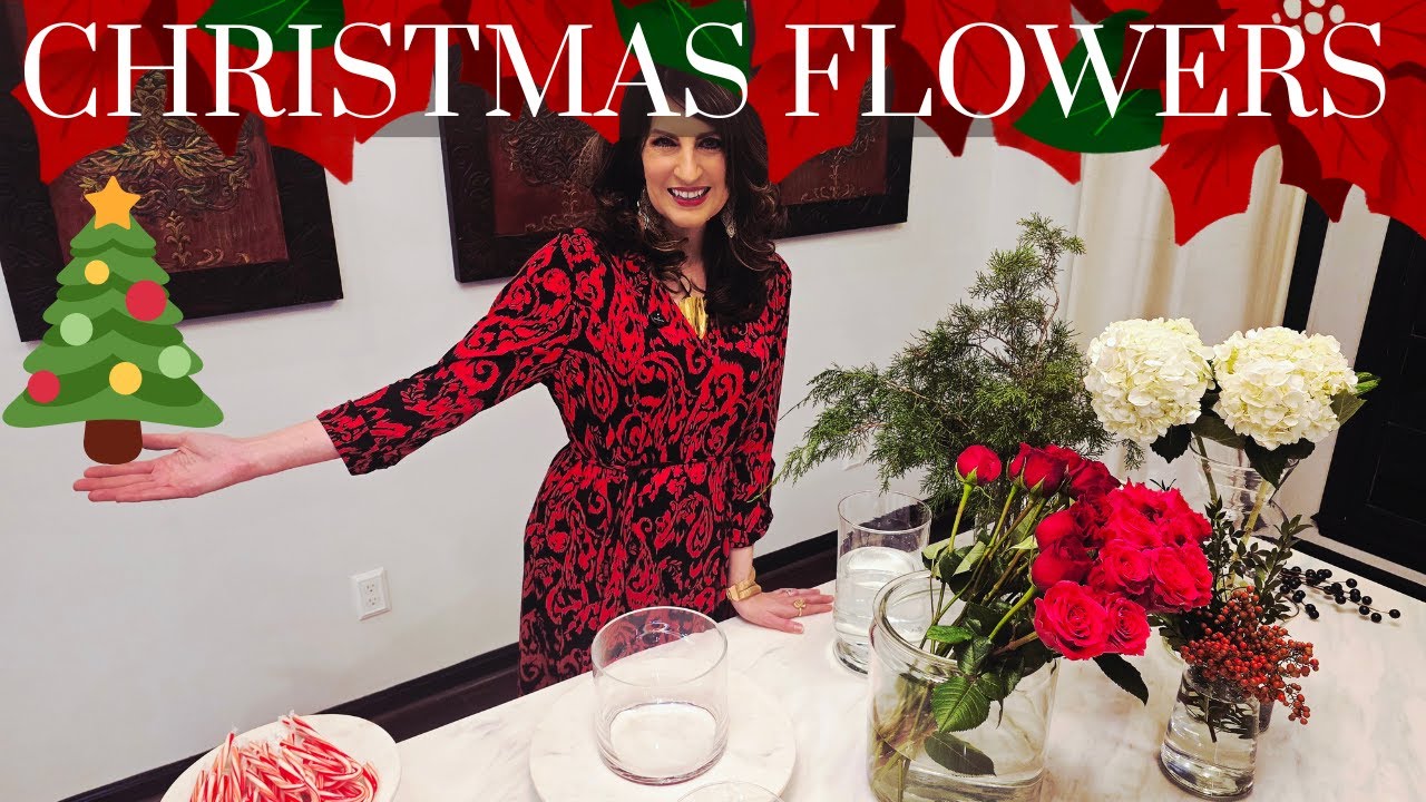 Christmas DIY Floral Arrangements | FOUR Budget-Friendly Flower arrangements for $20 TOTAL!