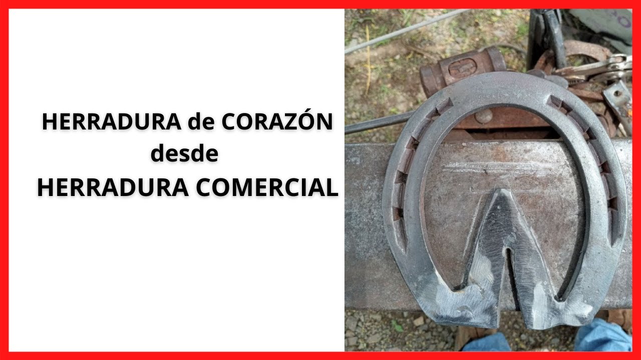 📍 ¿Cómo HACER una HERRADURA de CORAZÓN a partir de una HERRADURA COMERCIAL? 📍
