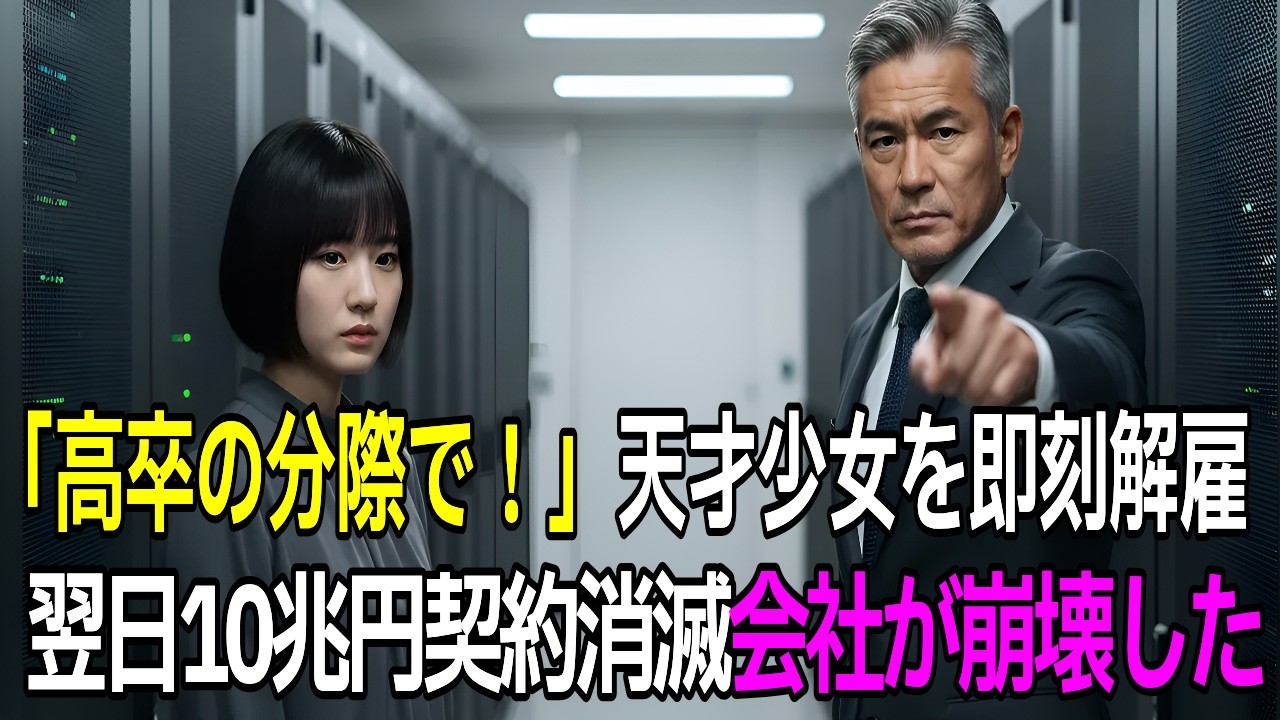 高卒が詐欺師か」と天才少女を解雇した専務。翌日、10兆円契約が破棄された本当の理由【スカッとする話】【朗読】